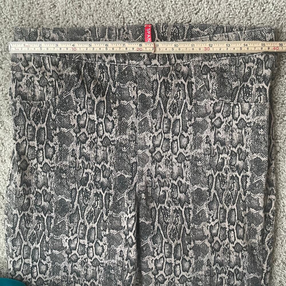 Spanx Leggings Jeanish Ankle Leggings Faux Leather Snakeskin Snake Sz XL - Picture 6 of 16